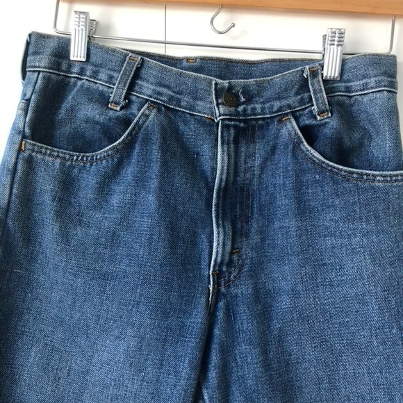 1970s Orange Tab Crop Flare Levi's - Picture 4 of 8